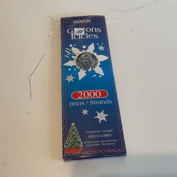 Three Vintage Icicles Christmas Tinsel 1000 Strands 18” long by FC Young - Picture 2 of 7